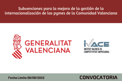 Subvenciones para la mejora de la gestin de la internacionalizacin de las pymes de la Comunidad Valenciana