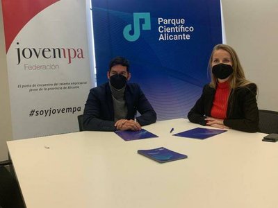 Jovempa y el Parque Cientfico de Alicante firman un convenio para favorecer el intercambio de innovacin