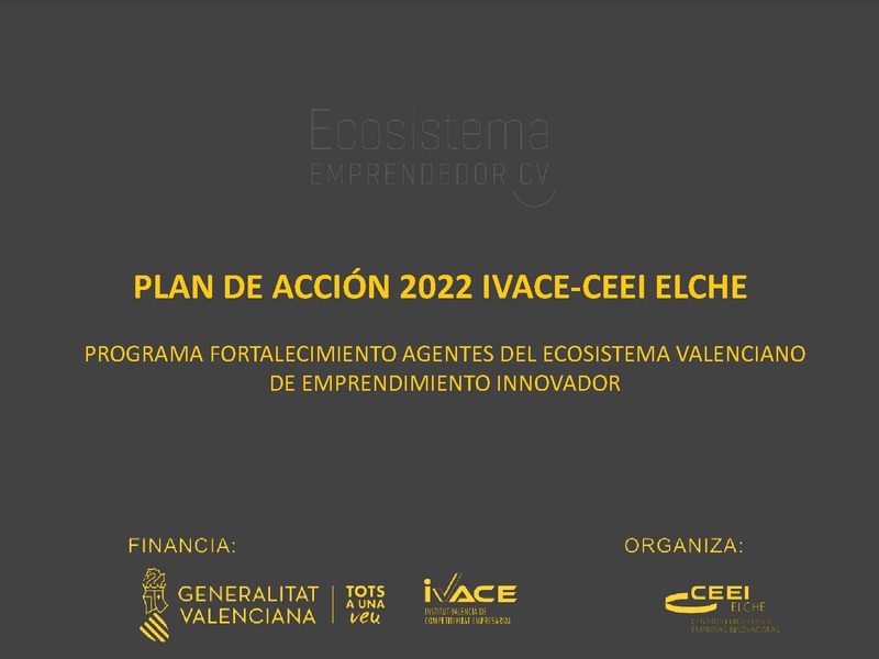 Presentacin Actividades 2022 para Agentes del Ecosistema Emprendedor CV