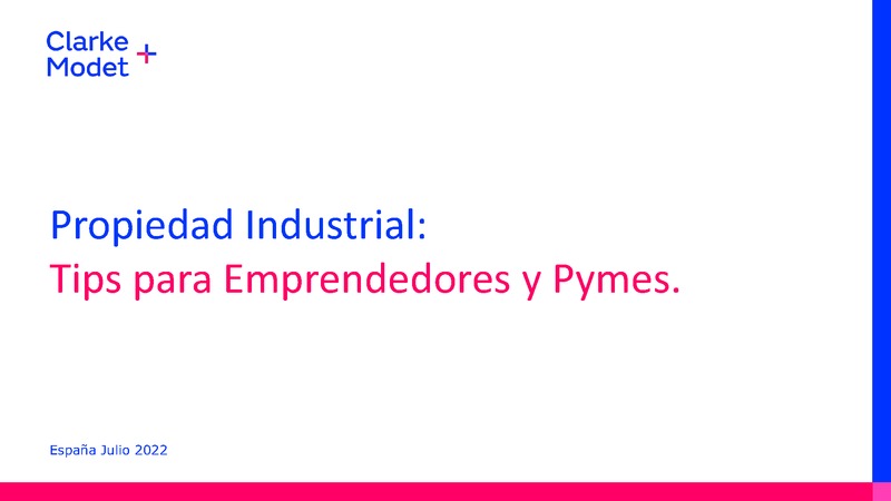 Ponencia Curso Llamp AMES y 3i: Propiedad Industrial: Tips para Emprendedores y Pymes