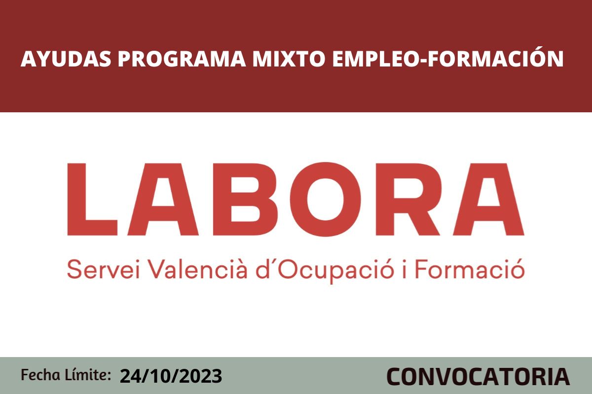  ayudas del programa mixto de Empleo-Formaci�n Garant�a Juvenil 2023