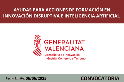 Ayudas a las acciones de formaci�n en innovaci�n disruptiva e IA