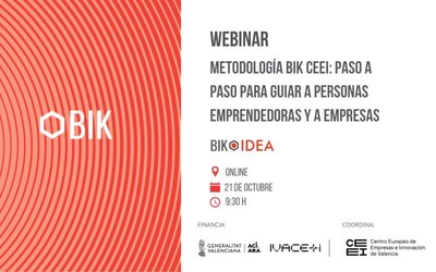 Metodología BIK CEEI: paso a paso para guiar a personas emprendedoras y a empresas