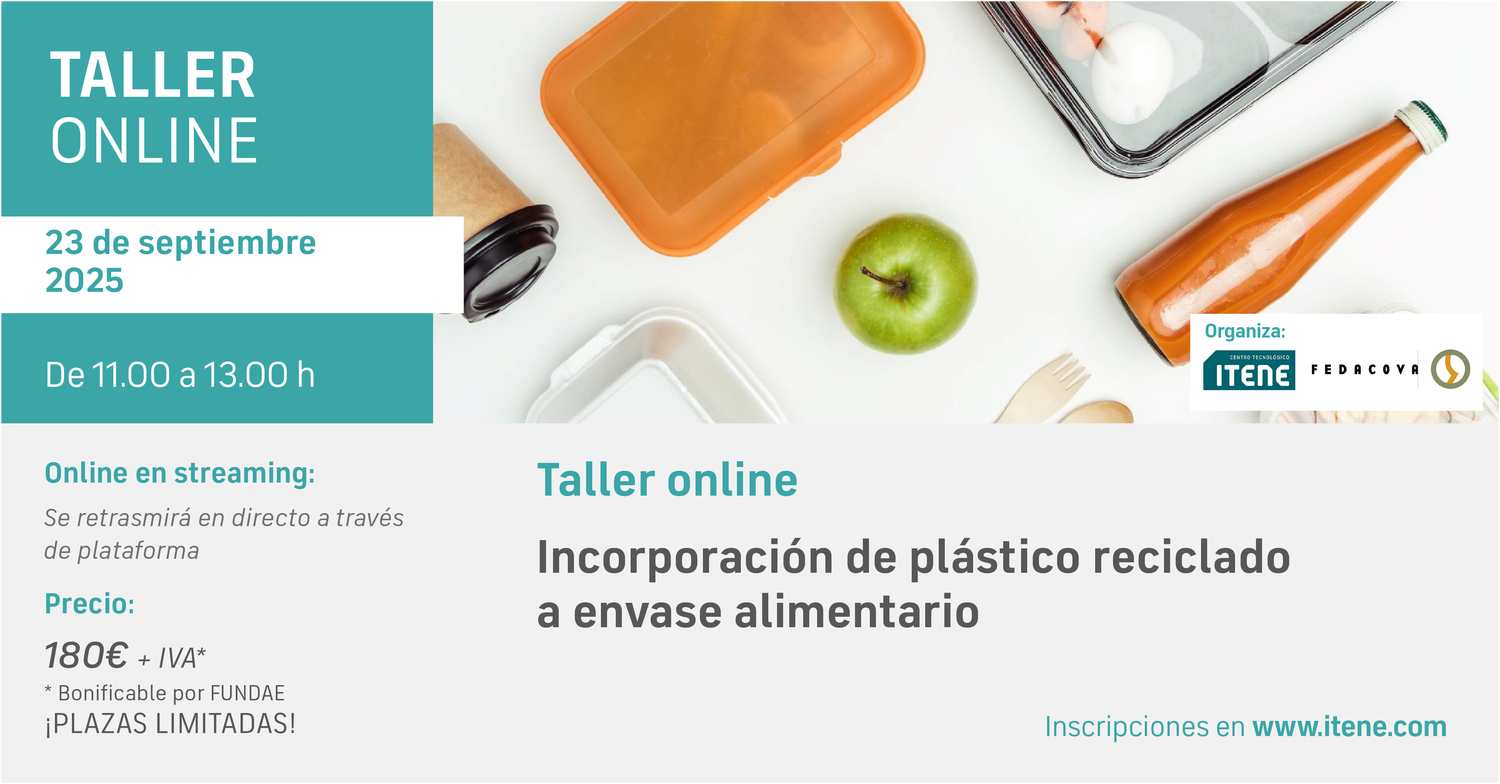 Taller Online - Incorporación de plástico reciclado a envase alimentario