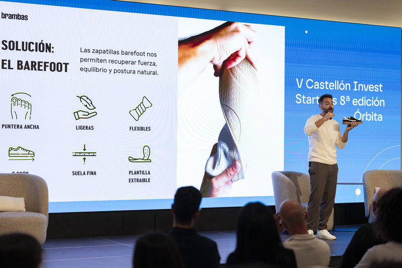 El CEO de Brambas durante su 'pitch' en Castell�n Invest