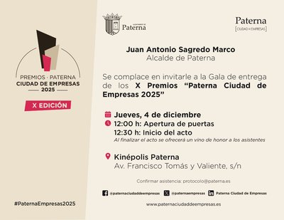 X Edición Premios Paterna Ciudad de Empresas