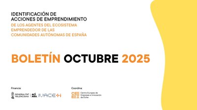 Octubre de 2025 | Boletín de Identificación de las acciones de emprendimiento de AEE de las CCAA de España