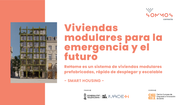 ReHome, sistema de viviendas modulares prefabricadas, rápido de desplegar y escalable