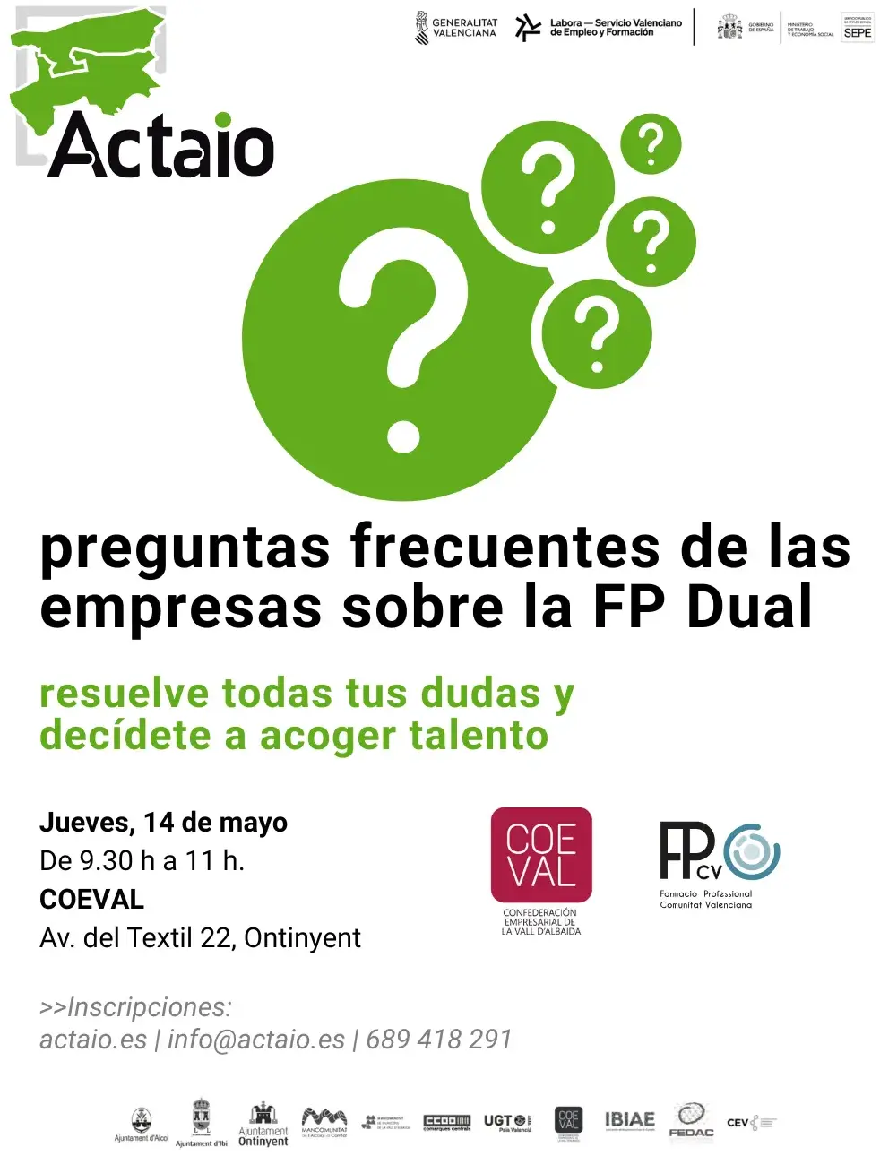 Preguntas frecuentes de las empresas sobre la FP Dual