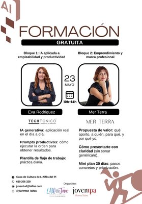 Formación Jovempa- IA aplicada a empleabilidad y productividad y marca profesional