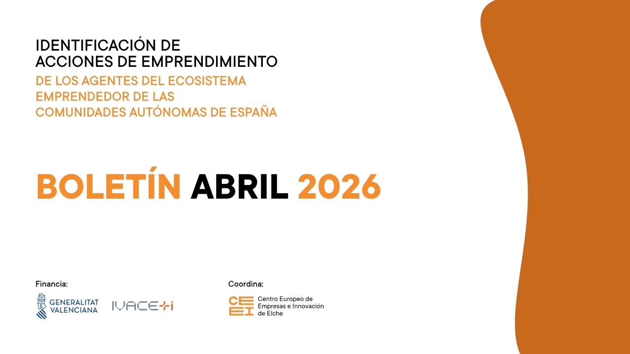 Abril de 2026 | Boletín de Identificación de las acciones de emprendimiento de AEE de las CCAA de España