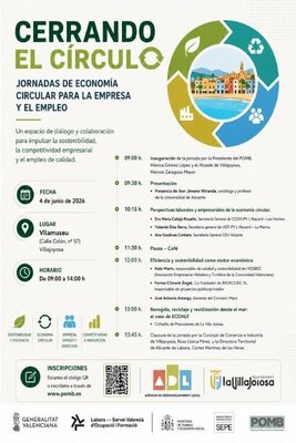 "Cerrando el círculo": Jornadas de economía circular para la empresa y el empleo