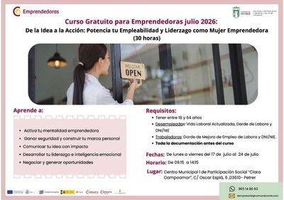 De la idea a la acci�n: potencia tu empleabilidad y liderazgo como mujer emprendedora