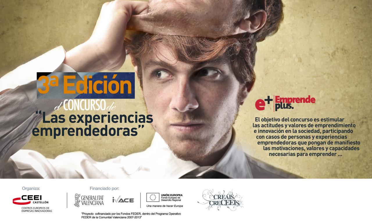 3� Edici�n Concurso "Las experiencias emprendedoras"