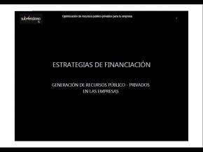 Portada ponencia estrategias de financiaci�n Enredate Elx2013