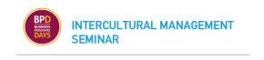 Intercultural Management Seminar