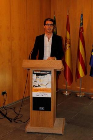 El director del CEEI, Justo Vell�n cierra el acto
