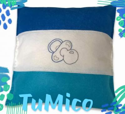 Coj�n �lvaro azul trasera