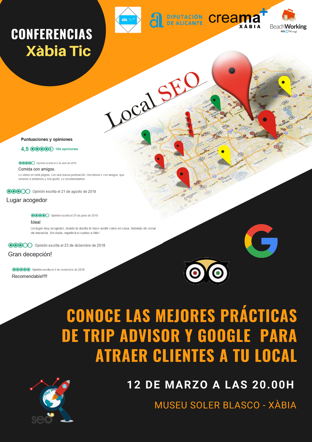 Conoce las mejores prcticas de Trip Advisor y Google para atraer gente a tu local