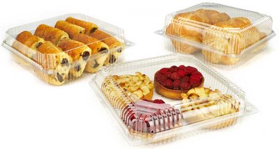 PLA-Premium bioplastic is the perfect substitute for the traditional plastic for rigid bakery and pastry packaging
