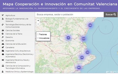 Mapa Cooperacin e Innovacin en Comunitat Valenciana 