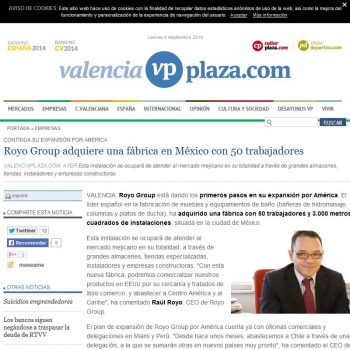 Royo Group comienza su expansi�n por Am�rica                                 
 
    