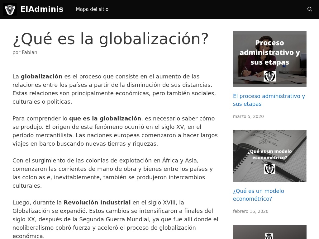 La globalizacin